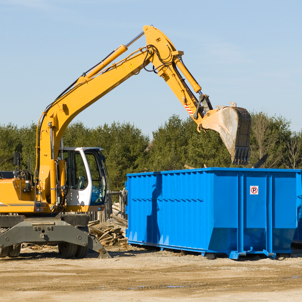 can i request a rental extension for a residential dumpster in Liberty WV